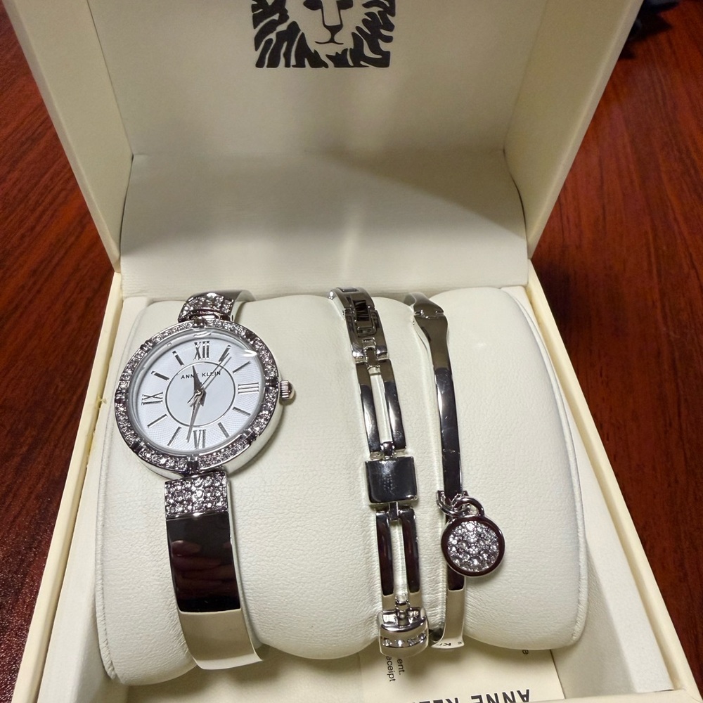 Anne Klein Women's Bangle Watch Set, 28mm